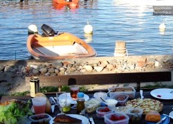 Unser Ferienhaus steht in Stockholm auf den Inseln am Meer