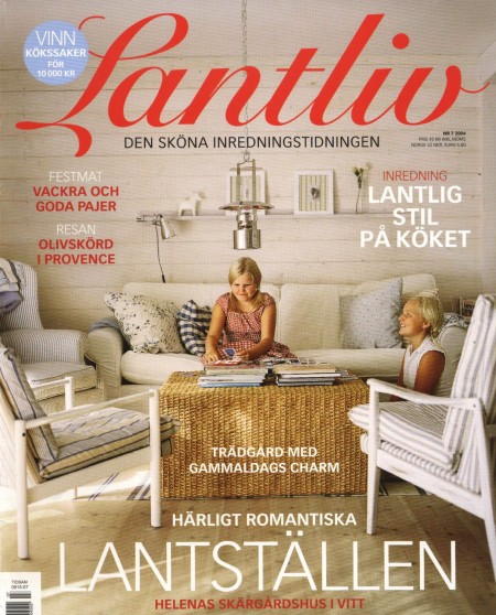 Ferienhaus auf dem Titelbild vom schwedischen Magazin Lantliv